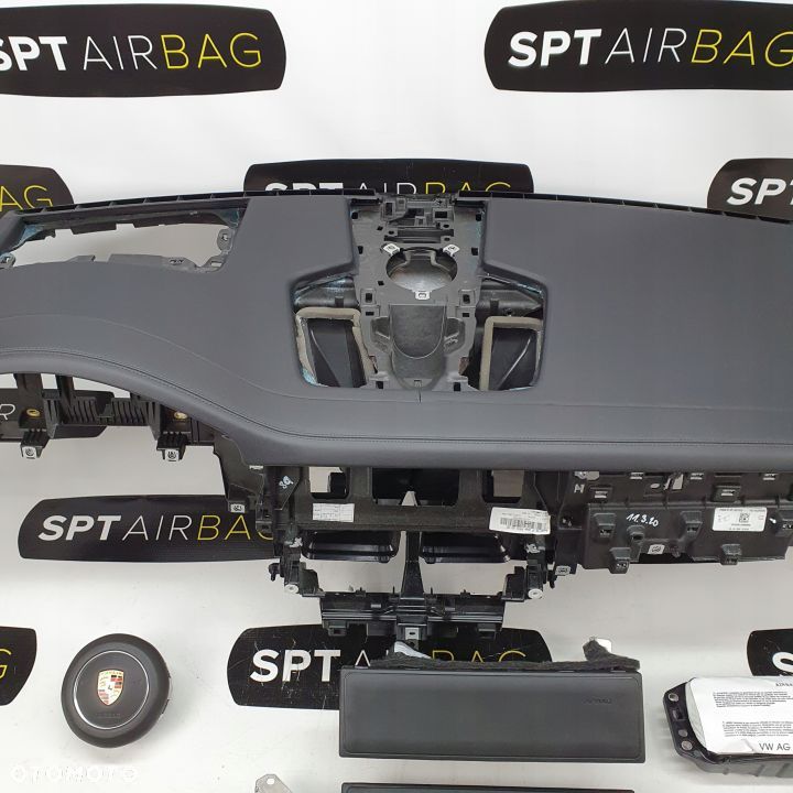PORSCHE CAYENNE 3 9Y0 DESKA ROZDZIELCZA KONSOLA KOKPIT PULPIT PODUSZKI AIRBAG AIR BAG PASY KIT SET - 3