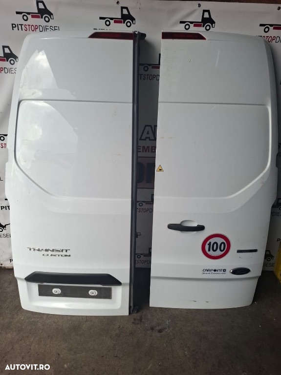 Usa stanga dreapta spate FORD TRANSIT CUSTOM 2021 2022 2023 2024 alba pe alb - 2