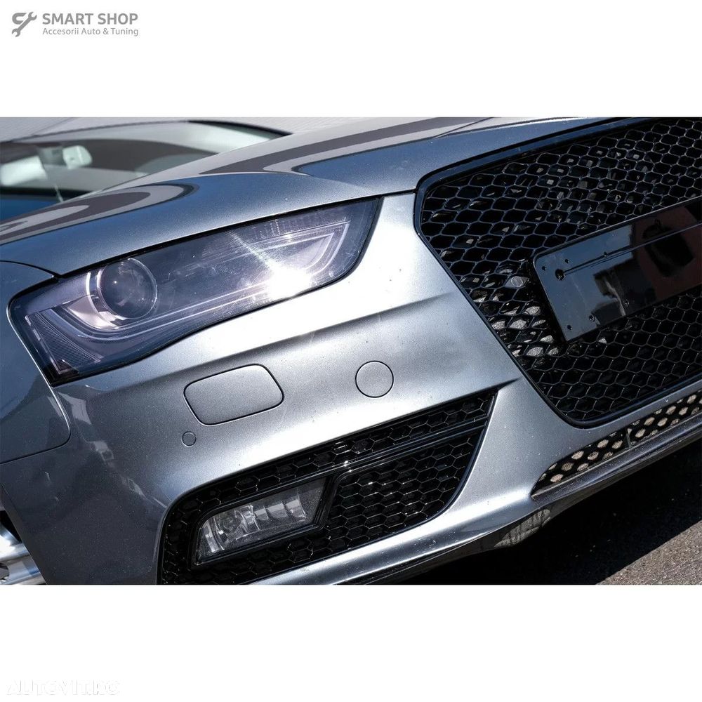 Grila Centrala AUDI A4 B8 Facelift (2012-2015) RS Design Negru Lucios - 6