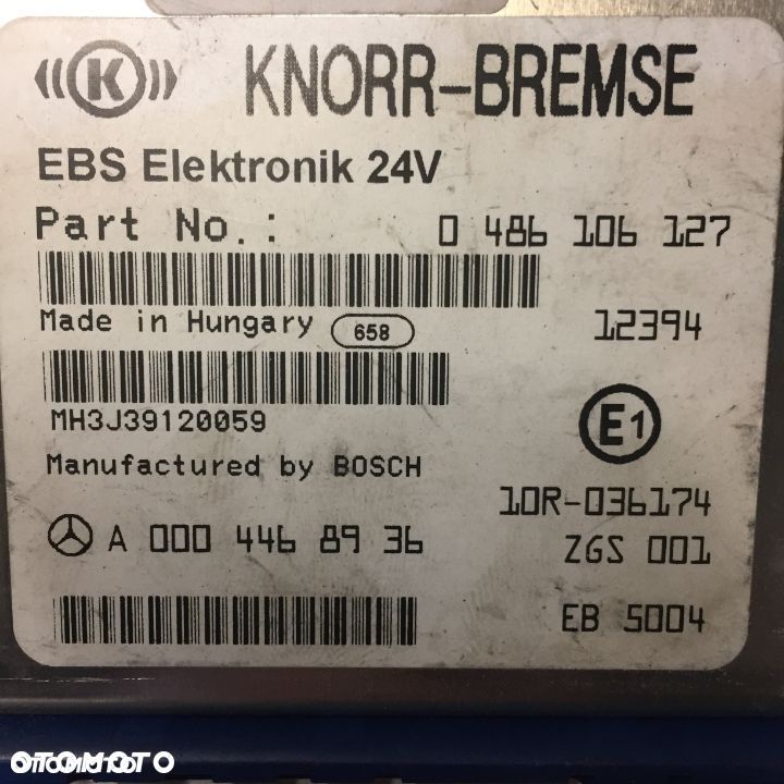 Moduł sterownik komputer EBS Actros MP4 0004468936 - 1