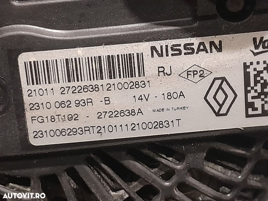 Alternator Dacia Duster II 1.5 Dci 2018 - 2021 116CP 1461CC K9K 876 Euro6 (1113) Diesel ... - 5
