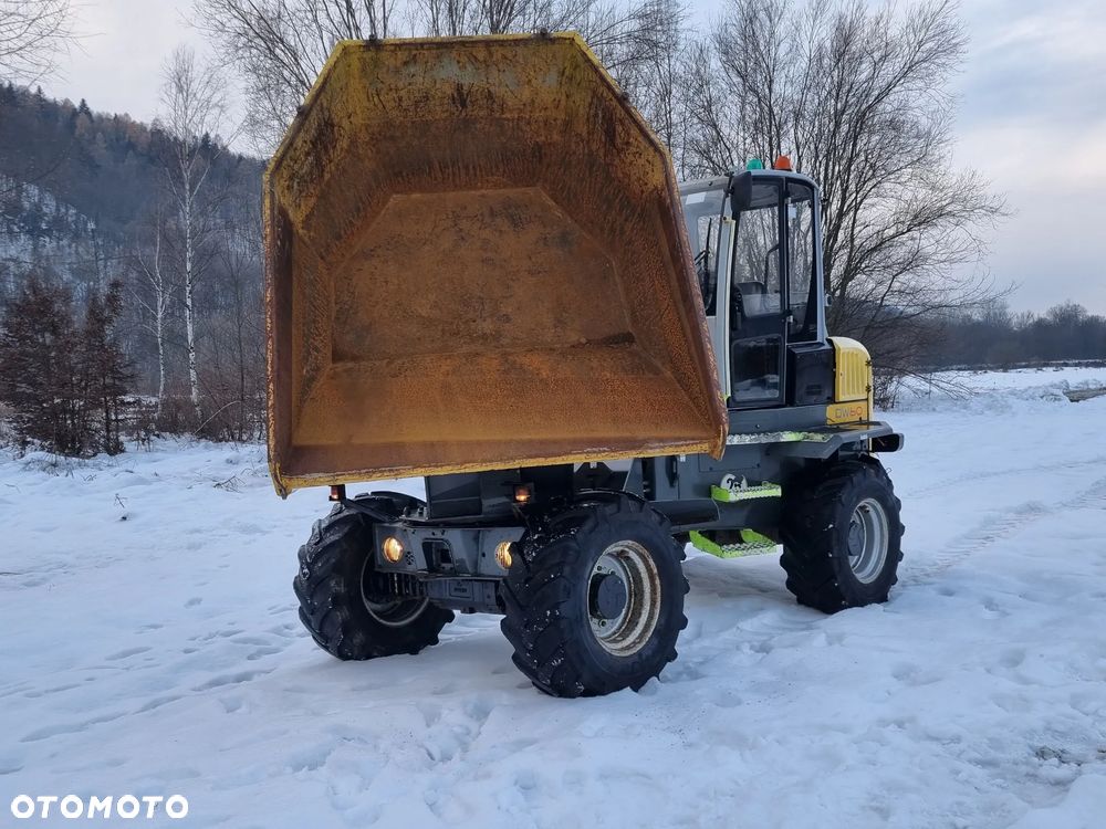 Wacker Neuson DW60 Wozidło 4x4 6 ton OBROTOWA koleba 1500mtg 2018 rok jak nowe z salonu PERKINS turbo silnik. Z Norwegii. Pełne sterowanie dżojstik REWERS HYDROSTATIC Ogrzewana Kabina Opony zero zużycia. Aktualna DEKRA. Kamera tył i Przód! Zero luzów i wycieków. Paka jak Nowa bez rys! - 5