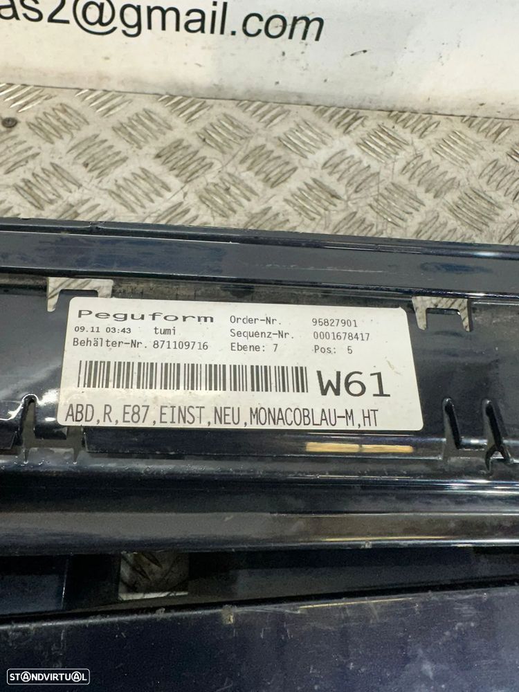 .Embaladeiras Saias Laterais Originais BMW Serie 1 E87 5 Portas 7147401 7147400 - 7