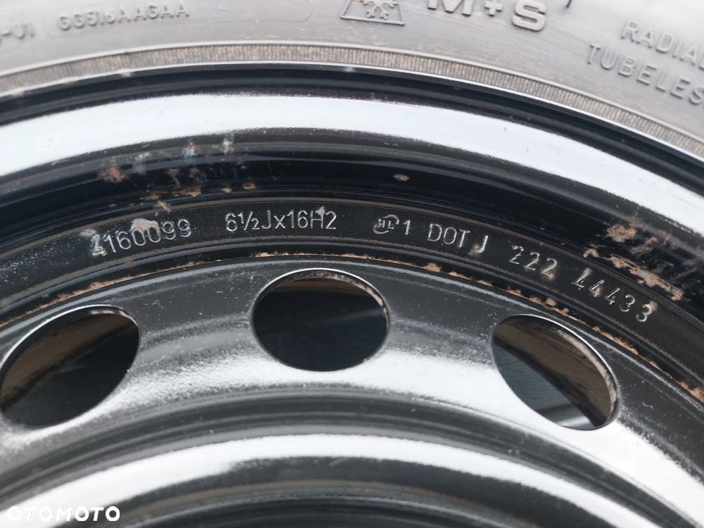 TOYOTA AURIS COROLLA FELGI STALOWE R16 6.5J ET45 5X114.3 OPONY ZIMOWE 205/65 R16 GOODYEAR ULTRAGRIP 8 DOT22 KOŁPAKI - 9