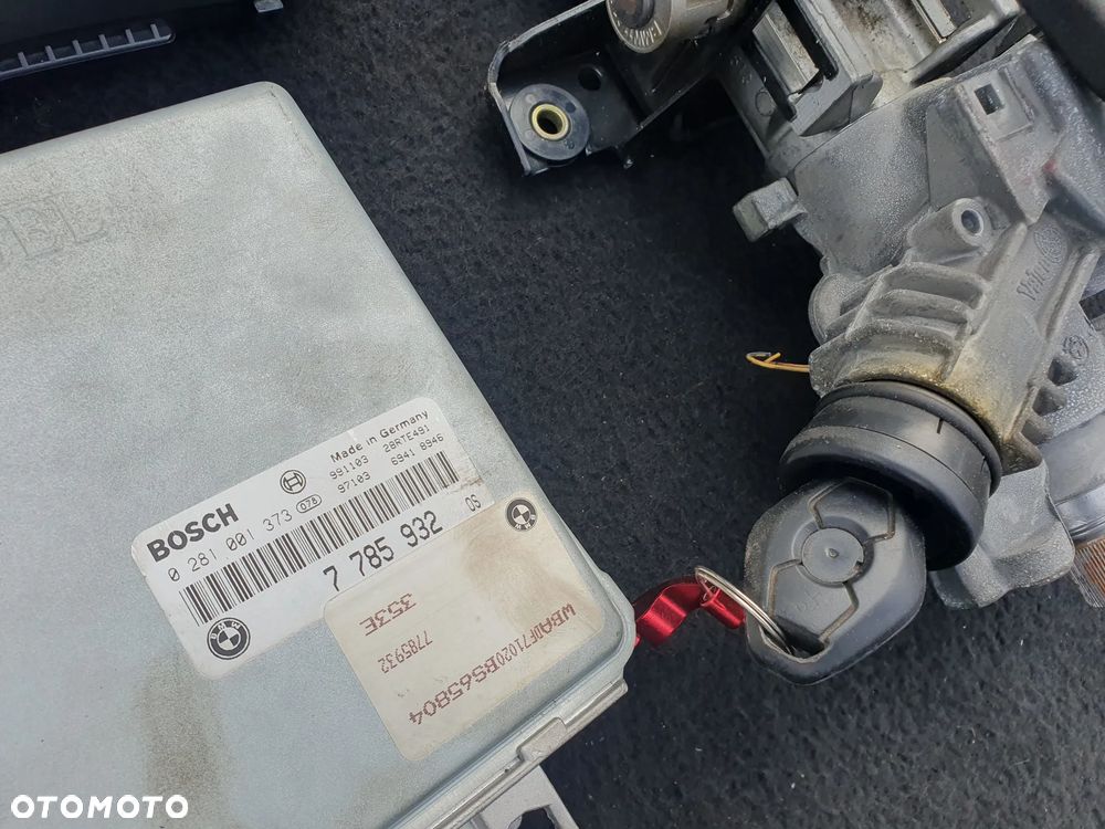 BMW E39 2.5TDS ZESTAW STARTOWY 7785932 0281001373 PRĘDKOŚCIOMIERZ ZEGARY STACYJKA KLUCZYK - 2
