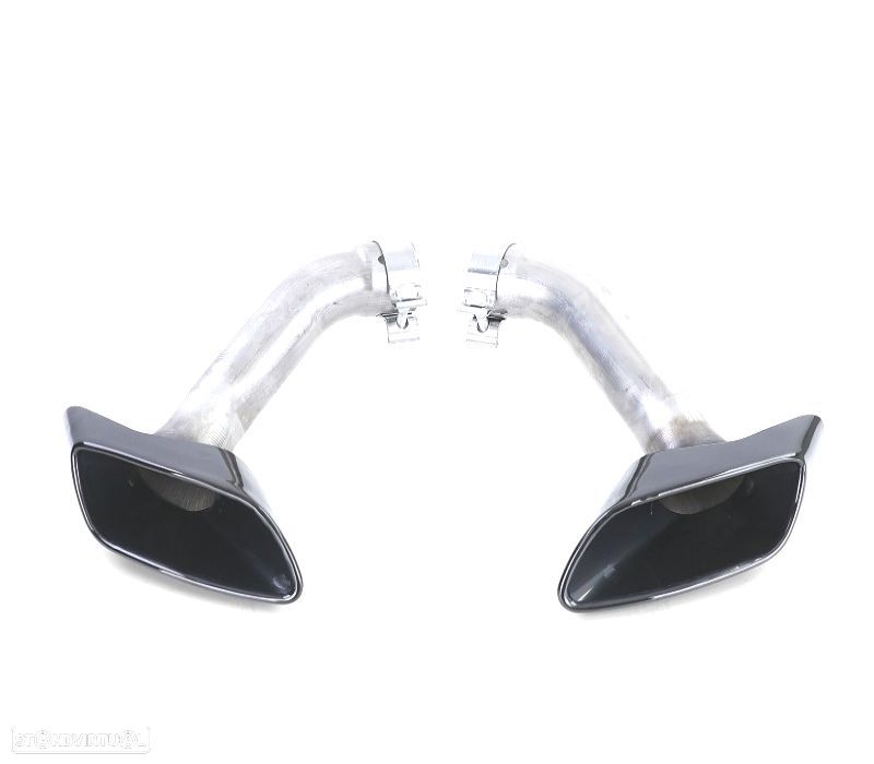 PONTEIRAS DE ESCAPE PARA BMW X6 E71 11-14 LOOK M PRETO - 4