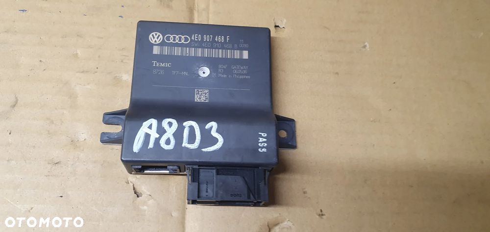 Moduł sterownik Gateway Audi A8 D3 4E0907468F 4E0910468B - 1