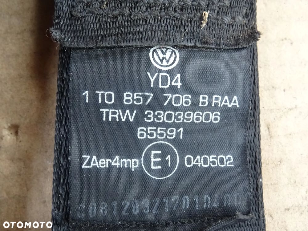 VW TOURAN PASY BEZPIECZEŃSTWA PRZÓD NAPINACZE PRZEDNIE PRAWY LEWY AIRBAG - 6