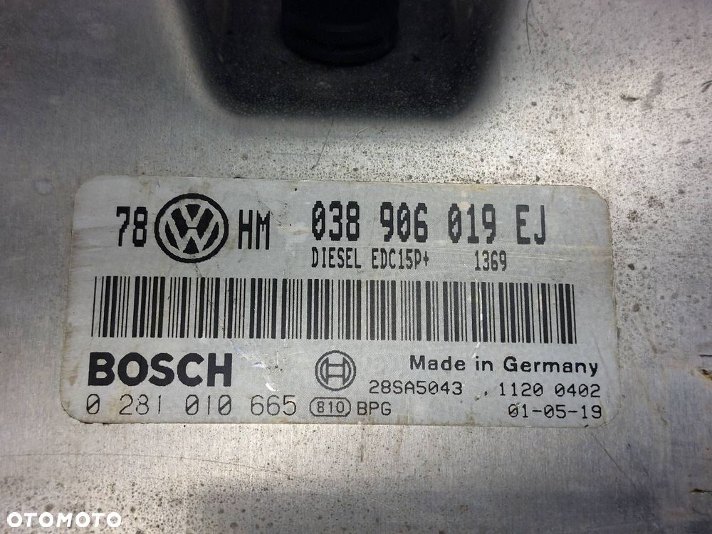 ZESTAW STARTOWY PASSAT B5 FL 1.9 TDI 038906019EJ 3B0920826A 4B0905851A - 3