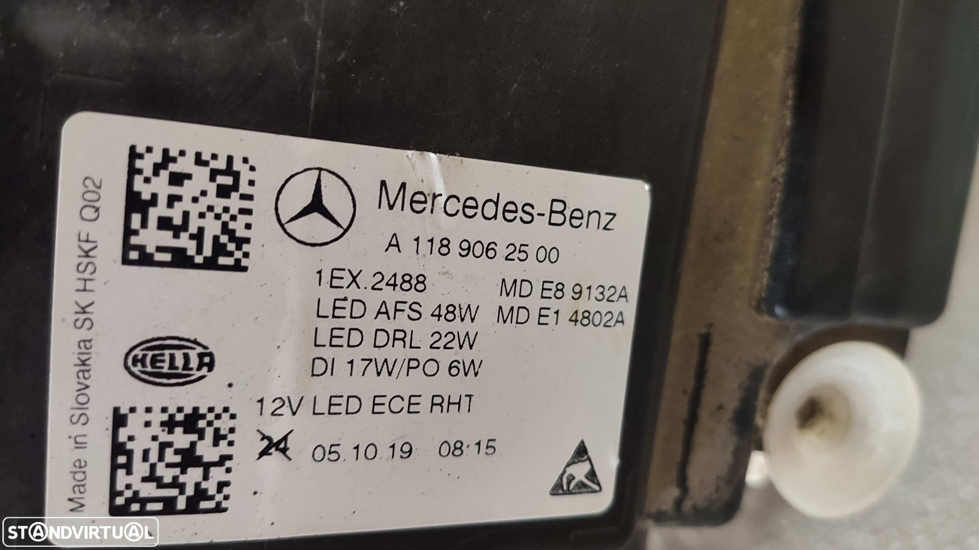 farol esquerdo full Led performance CLA W118 - 3