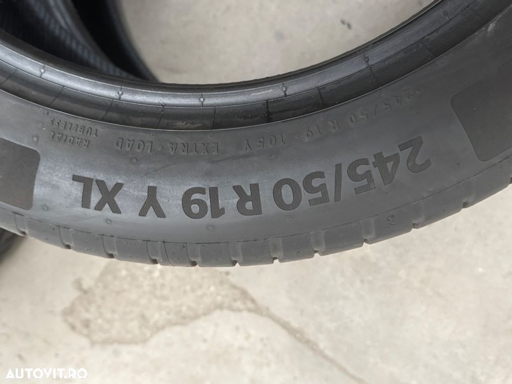 Vând 2 anvelope 245/50/19 continental de vară ca noi - 4