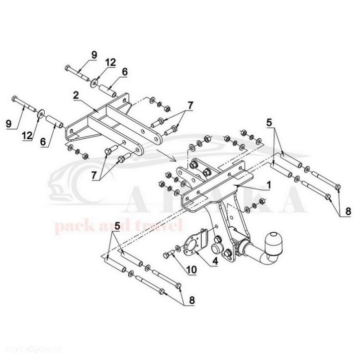 Hak Holowniczy Automat Do Fiat Strada Pick-Up Od 1999 - 3
