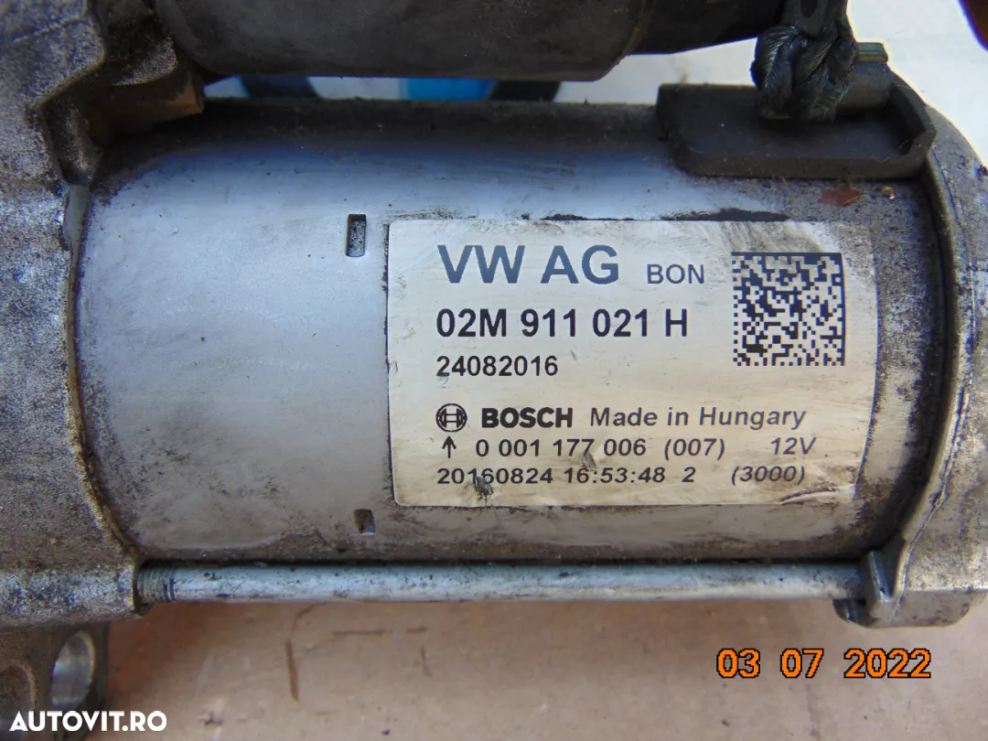 Electromotor vw Up 1.0 Skoda CitiGo Seat Mii VW Polo 1.0 Fabia 1.0 audi a2 1.0 golf 7 polo 6r passa - 2