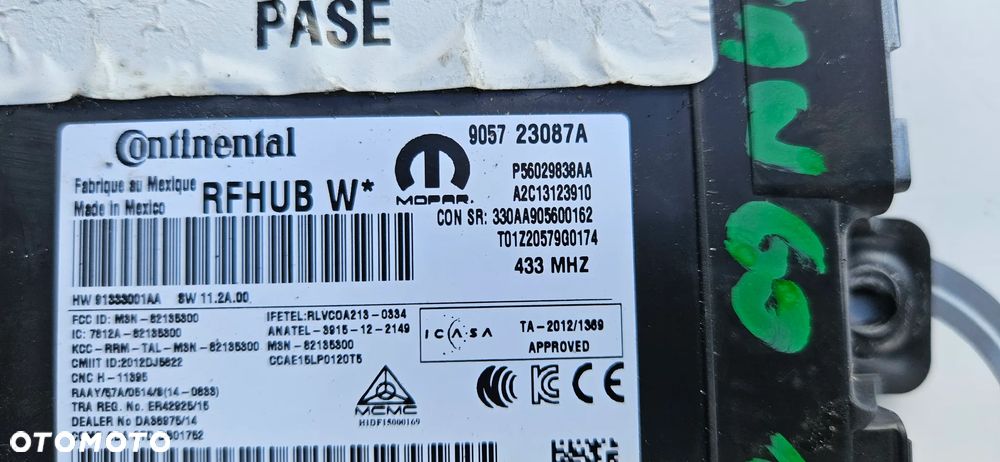 Dodge Durango III LIFT 2017- Sterownik KEYLESS GO Moduł otwierania bezkluczykowego P56029838AA - 2