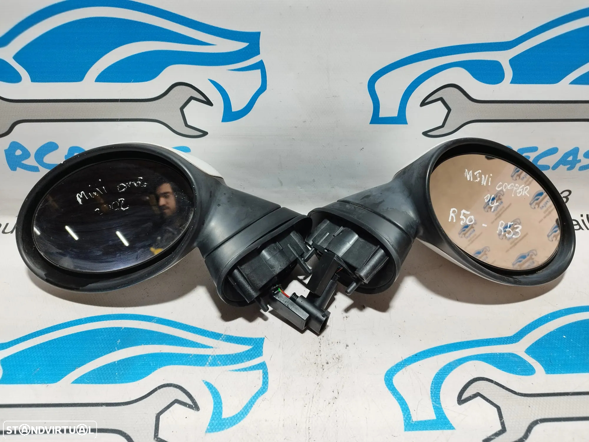 .ESPELHO RETROVISOR ESQUERDO DIREITO MINI COOPER R53 51167192469 7192469 51167192470 7192470 R50 R52 CABRIO ELETRICO AQUECIDO ESPELHOS RETROVISORES - 8