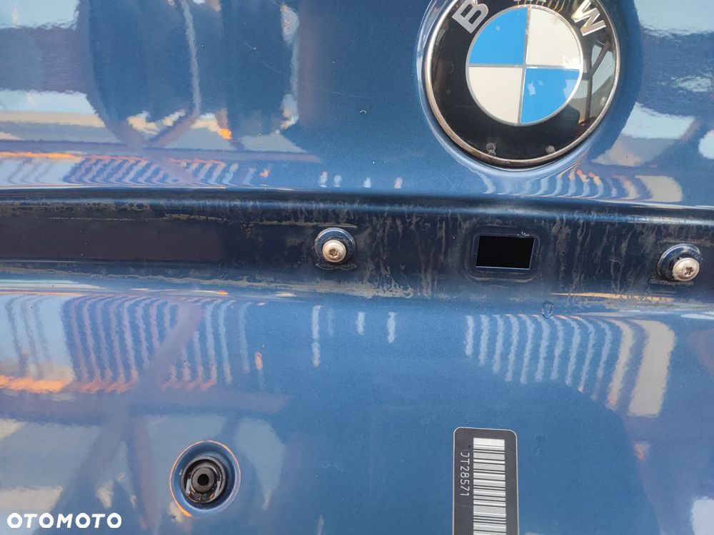 BMW E46 COUPE ORYGINALNA KLAPA BAGAŻNIKA TYŁ BEZ RDZY W KOLORZE  KOLORZE A07 MYSTICBLAU METALIC + WIĄZKA KLAPY O NR.  41 62 7 065 260 / 41 62 7 895 672 / 41 62 8 237 726 OEM W DOBRYM STANIE - 14