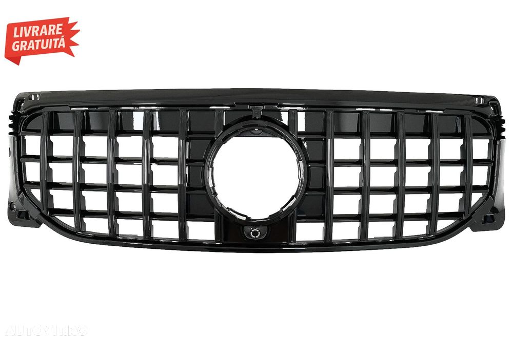 Grila Centrala Mercedes GLB-Class X247 (2019-2023) GT-R Panamericana Design Negru - livrare gratuita - 2