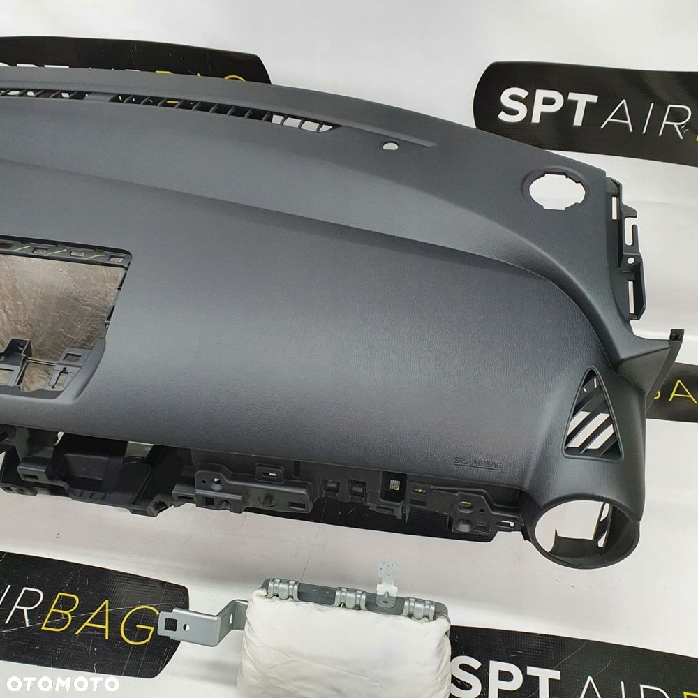 MAZDA 2 II LIFT DESKA ROZDZIELCZA KONSOLA KOKPIT PULPIT PODUSZKI AIRBAG AIR BAG PASY KIT SET - 4