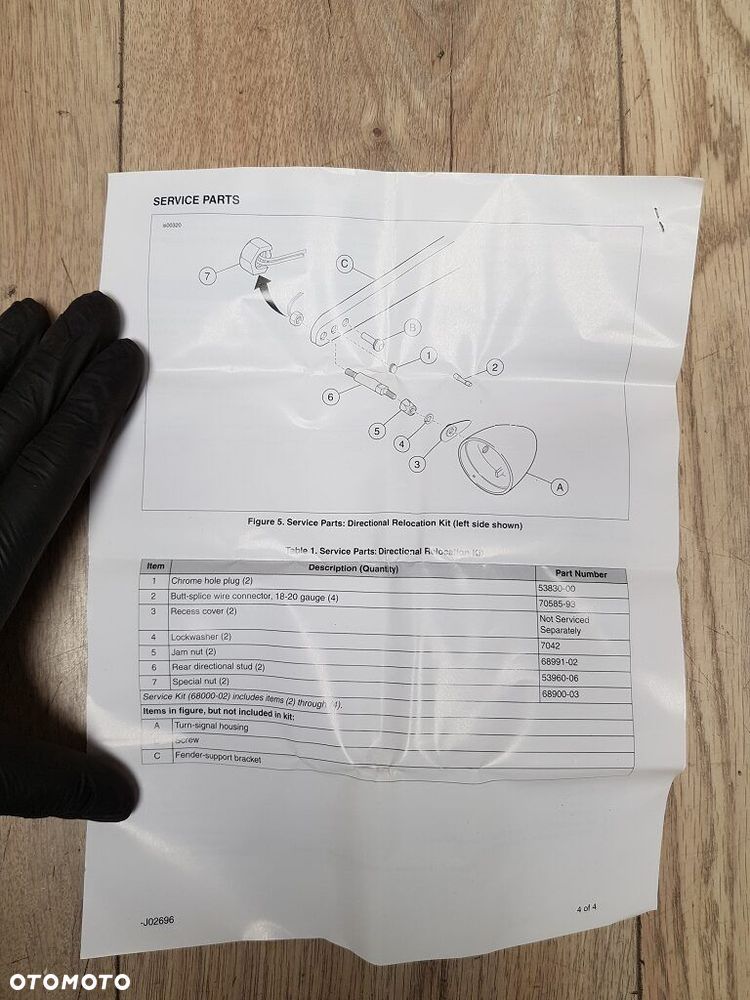 Uchwyt mocowanie kierunkowskazów Harley Davidson Softail 53959-06 - 12