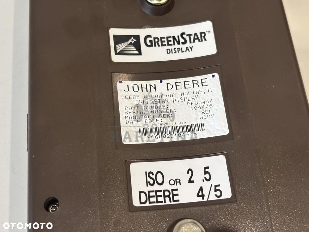 John Deere Kombajn - Monitor Terminal GreenStar™ PF80444 PF90423 - 9
