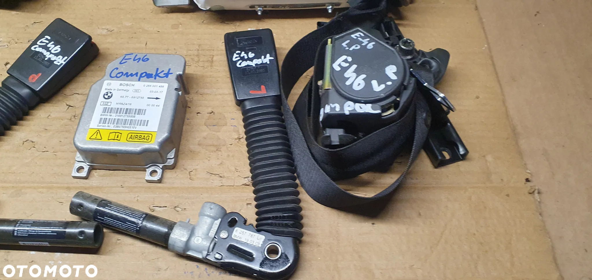 AIRBAG pasy poduszki sensor BMW 3 E46 komplet - 6