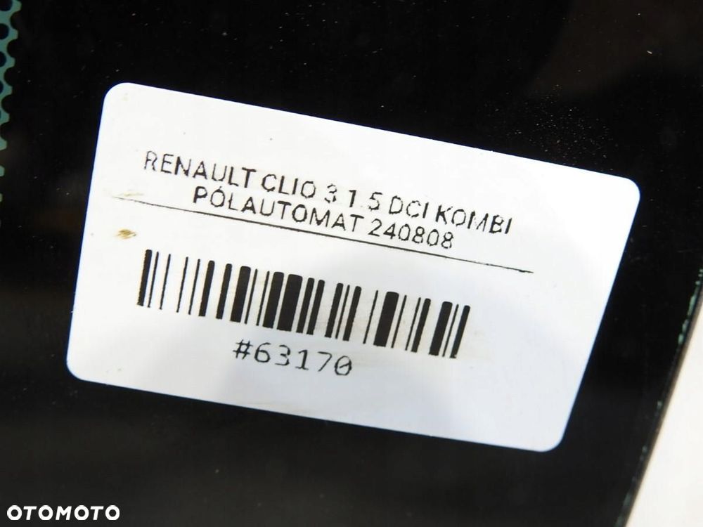 SZYBA KAROSERYJNA PRAWY TYŁ RENAULT CLIO III KOMBI 43R-00101 - 4