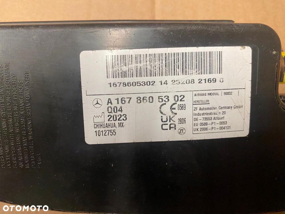 poduszka airbag fotela lewa lub prawa mercedes gle 1678605402 1678605302 - 3