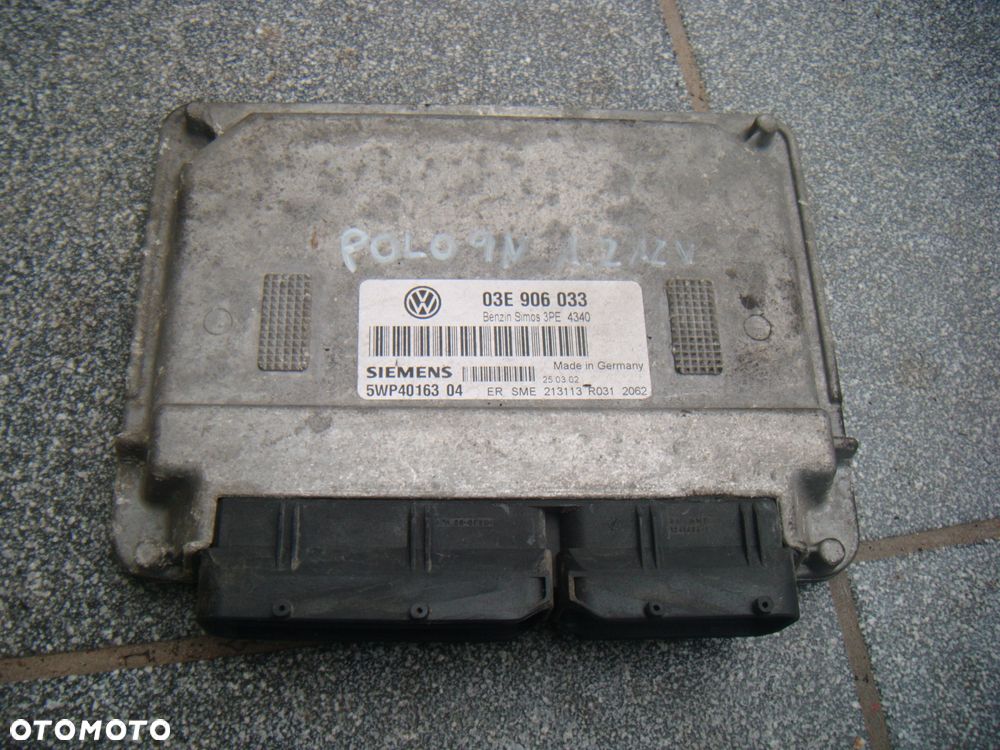 vw polo 9n 1.2 6v komputer- sterownik silnika 03e906033 - 1