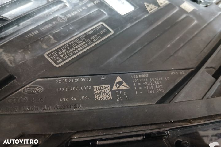 FAR STANGA  4M8941085 4M8941085 Audi Q8 1 [2018 - 2022] Crossover 50 - 7