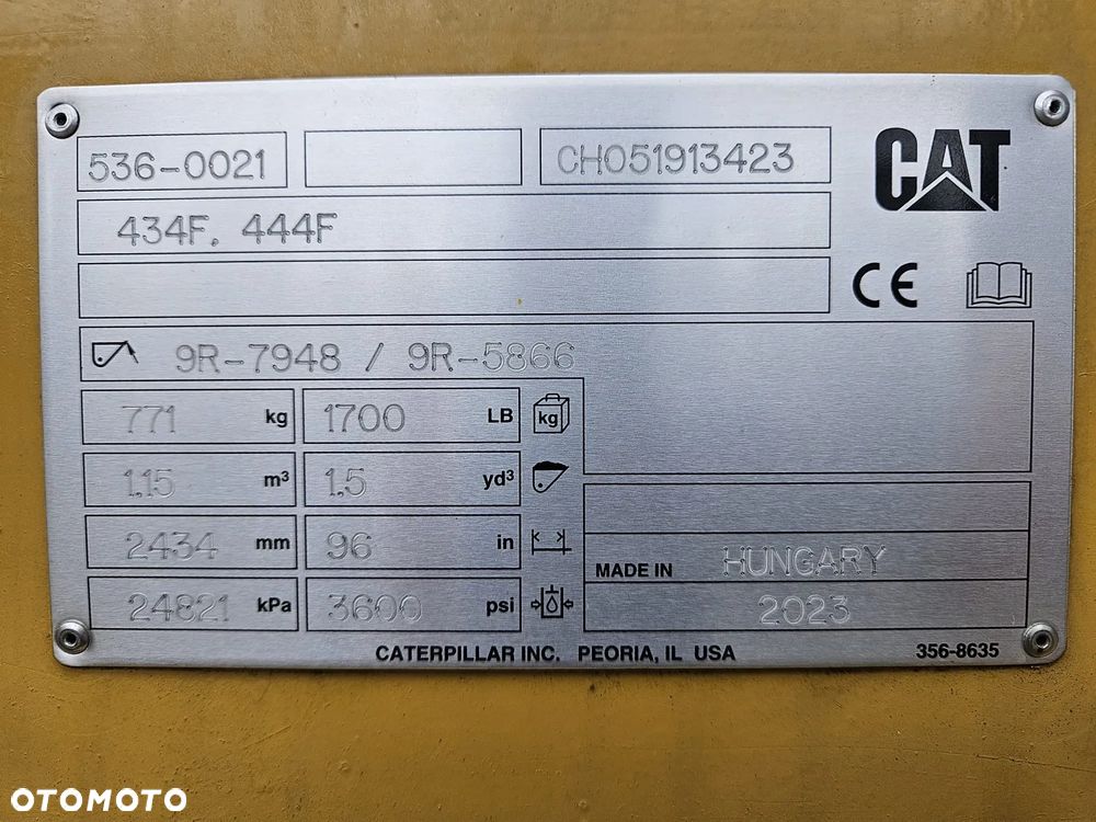 Caterpillar ŁYŻKA Fabrycznie NOWA CAT 444 434 - 10