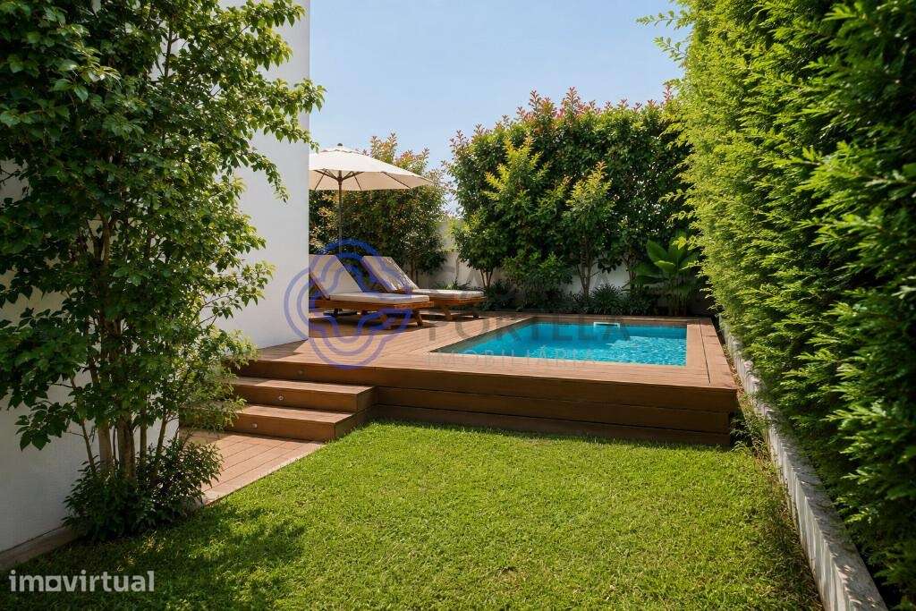 Moradia T4, 3 frentes, painel solar, suite, jardim/terraço, box 40m2, - Grande imagem: 3/53