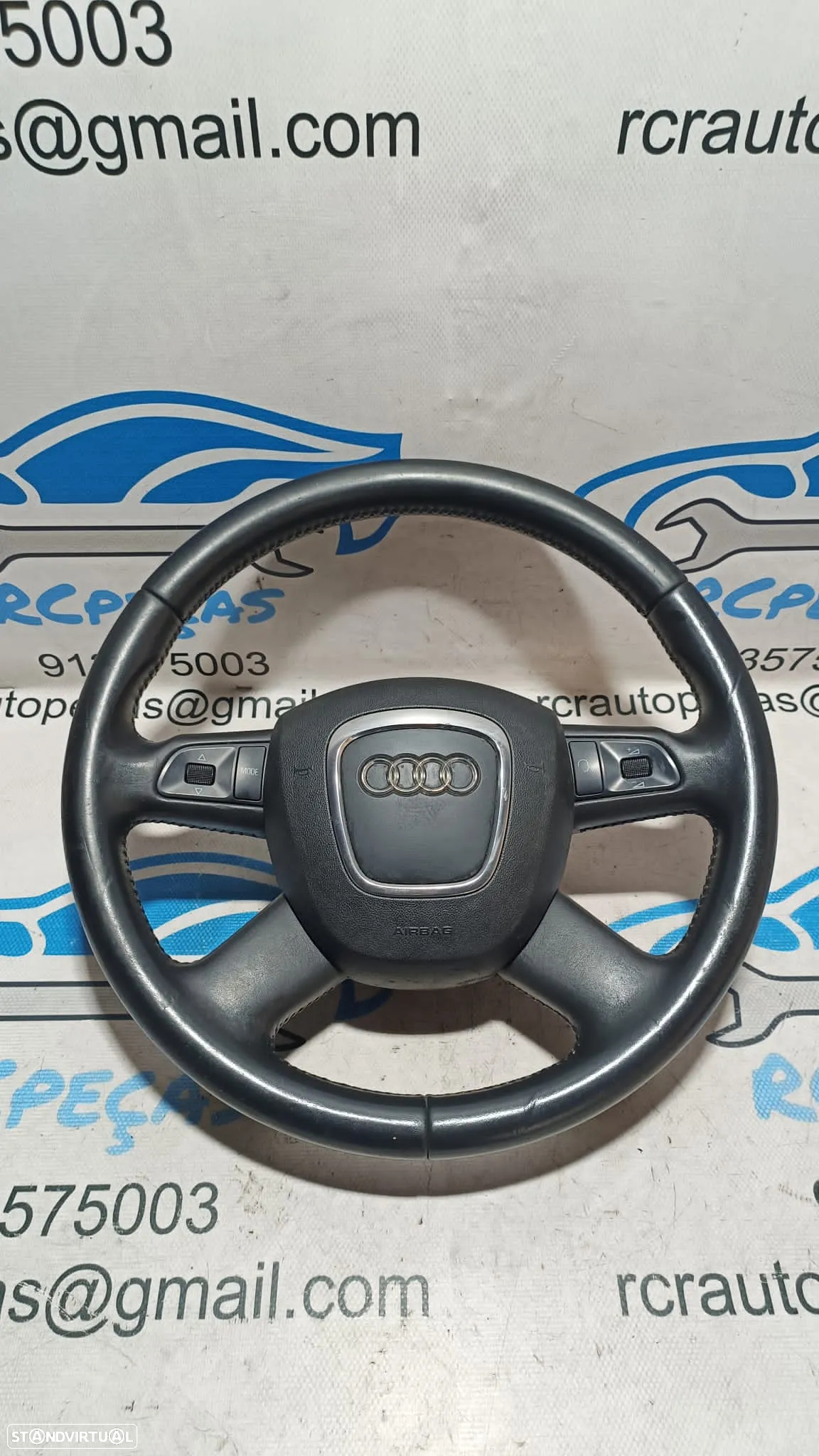 .VOLANTE GUIADOR COMPLETO AUDI A4 B8 8K0419091B 8K0419091 A3 8P A4 B7 A5 8T A6 C6 PELE AIRBAG COMANDOS MULTIFUNÇÕES CONTROLO - 7