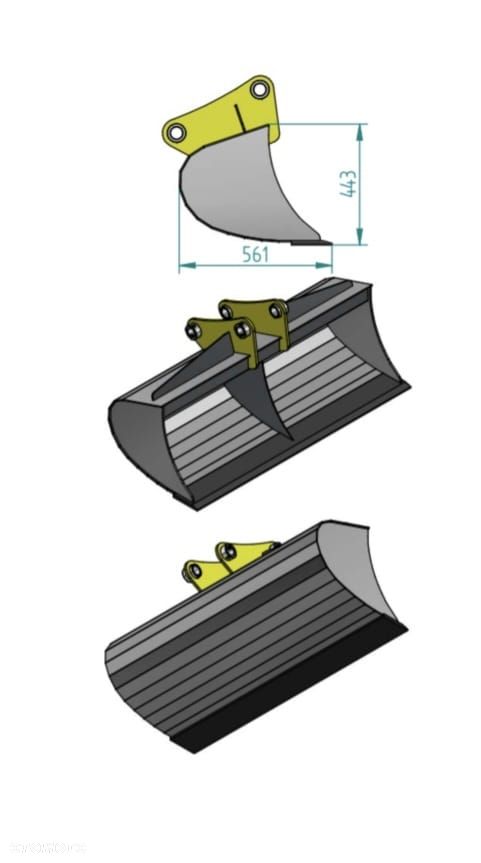 Łyzka skarpowa model 5k 150cm JCB CAT itd.