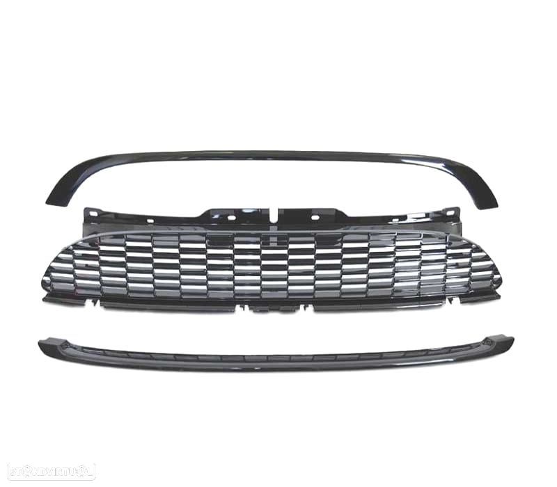 GRELHA MINI COOPER R56 R57 06-09 PRETO BRILHANTE - 3