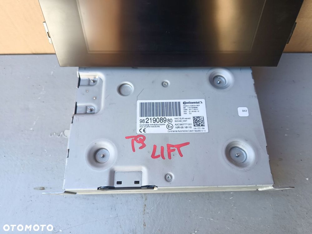 peugeot 308 lift citroen grandland radio nawigacja wyświetlacz 9821908980 - 2