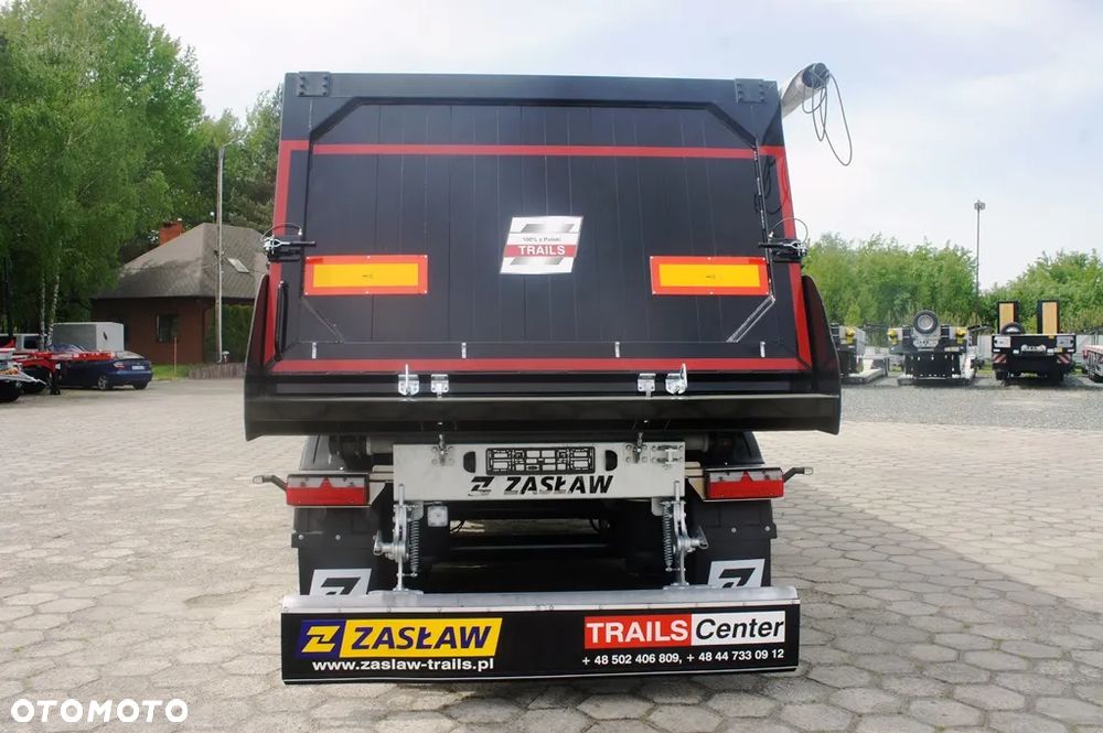 Zaslaw 28 m³ / 4.990 kg !! super lekka naczepa wywrotka z klapą ! - 9