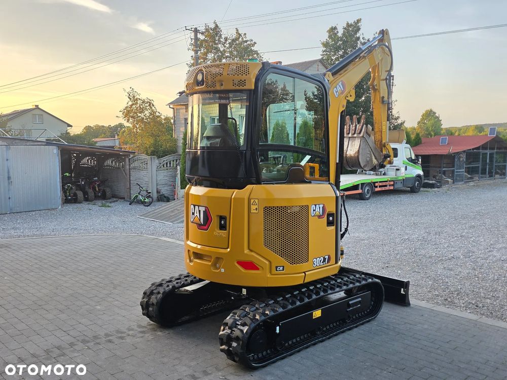 Caterpillar CAT 302.7 CR mini koparka szybkozłącze 3 łyżki piękna serwisowana 1 wł JCB sprowadzona w oryginale - 35