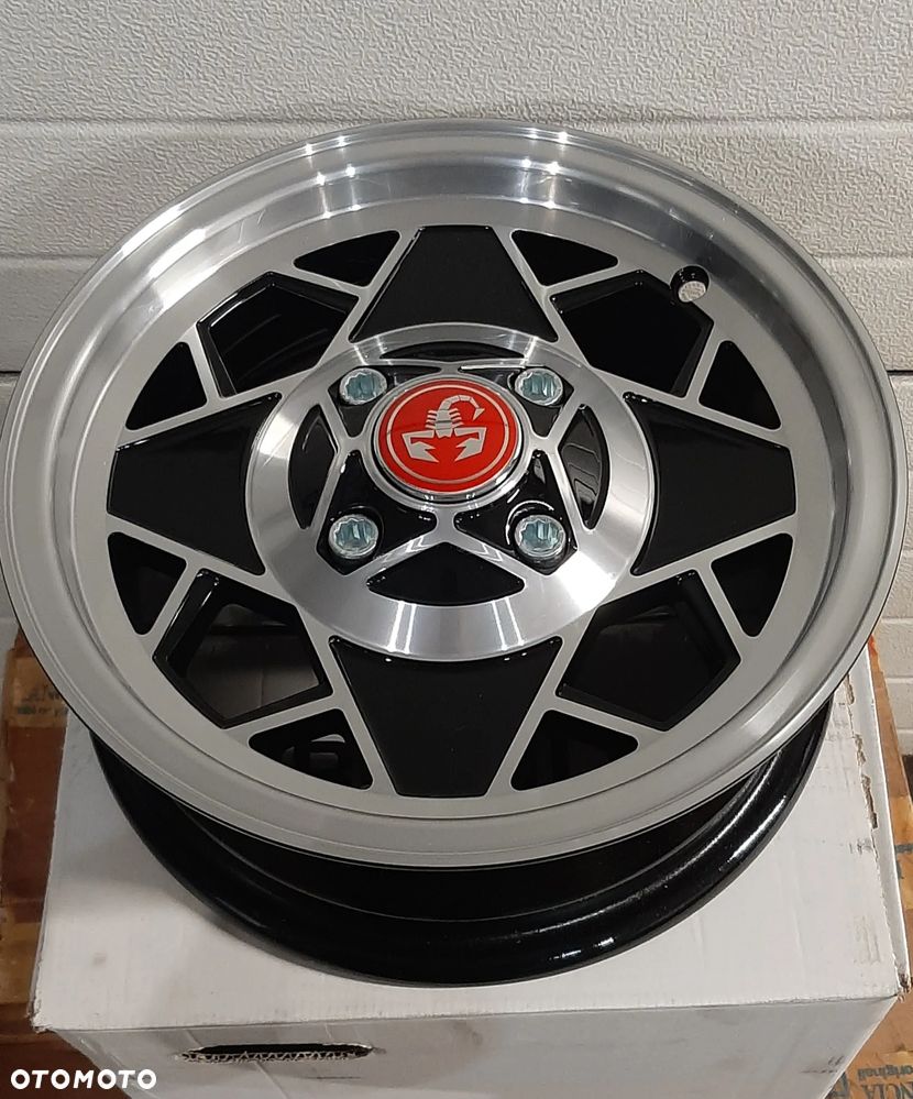 FIAT 126 126P 500  felgi NOWE 12"  CZARNE CZERWONE BIAŁE - 1