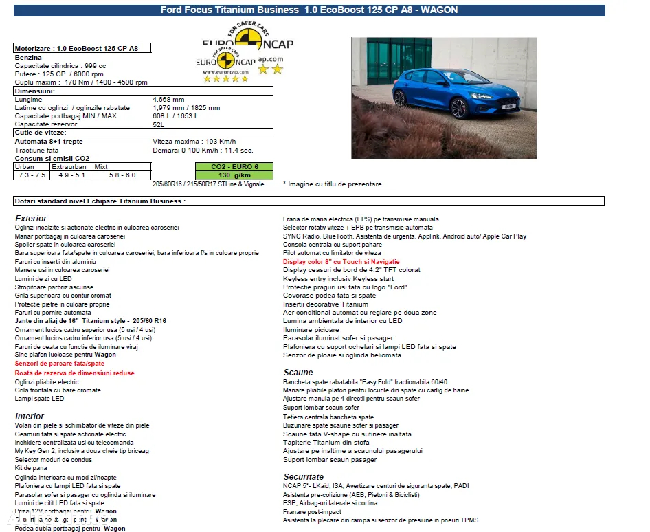 Ford Focus 1.0 EcoBoost Titanium Business - 8