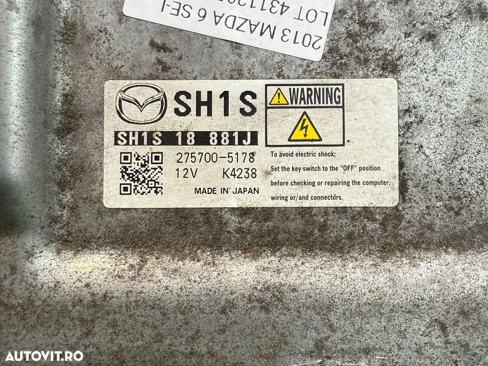 CALCULATOR MOTOR ECU (2 BUC.) MAZDA 6 2.2 DIESEL 2013 / 2016 / SEDAN COD OEM SH1418881A 275700-6334 SH1S18881J 275700-5178 2012-2018 - 8