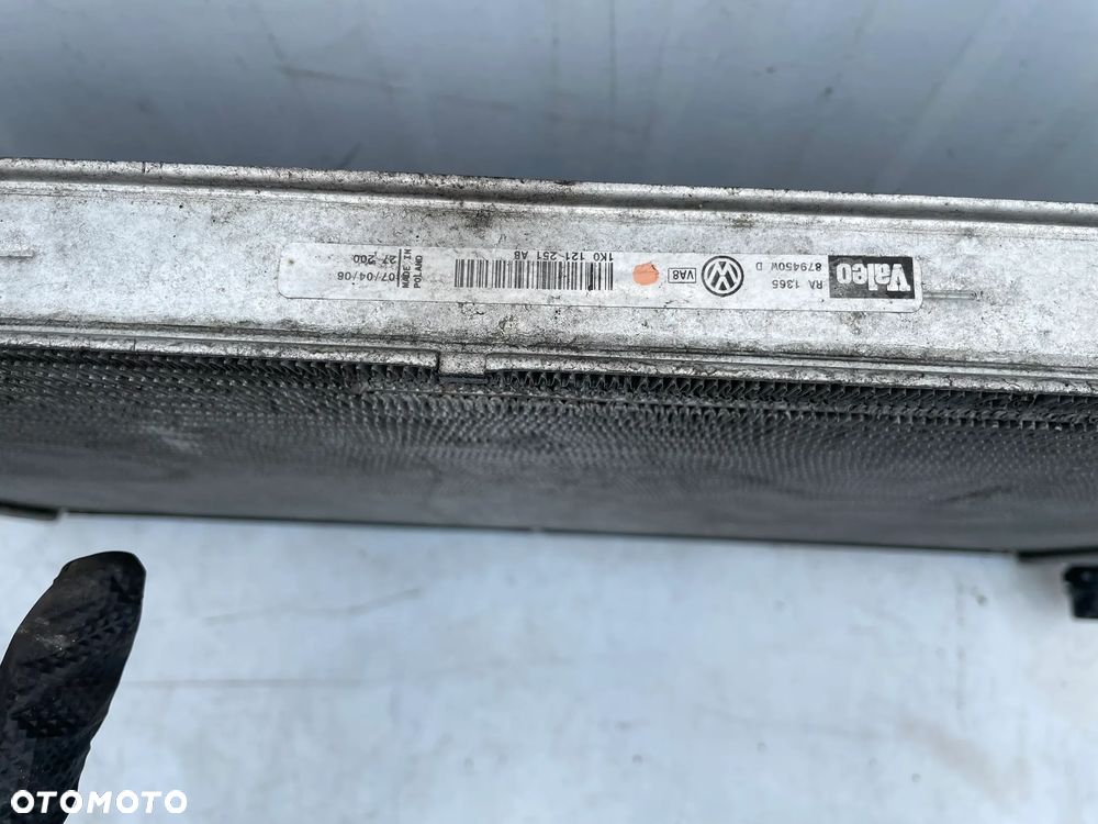 CHŁODNICA WODY AUDI A3 8P VW GOLF V SEAT SKODA 2.0 TFSI 1K0121251AB - 2