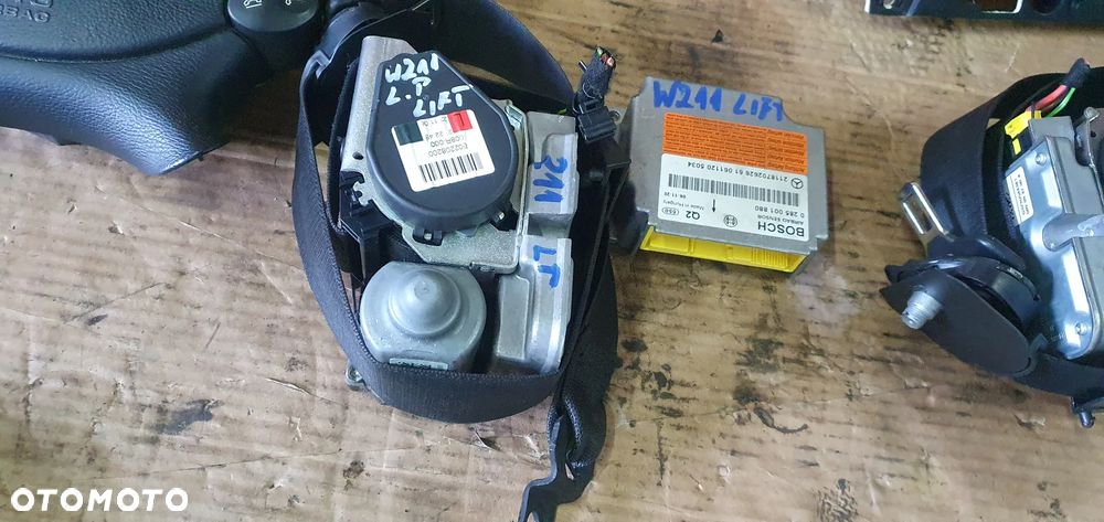 Konsola AIRBAG pasy poduszki sensor Mercedes E-Klasa W211 Lift - 8