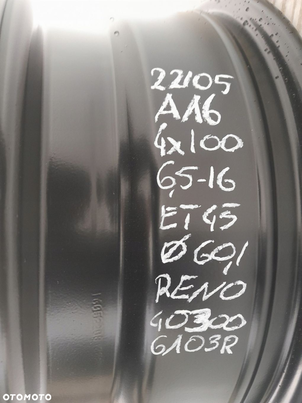 Felgi stalowe Renault OE 403006103R 6.5" x 16" 4x100 ET45 - 6