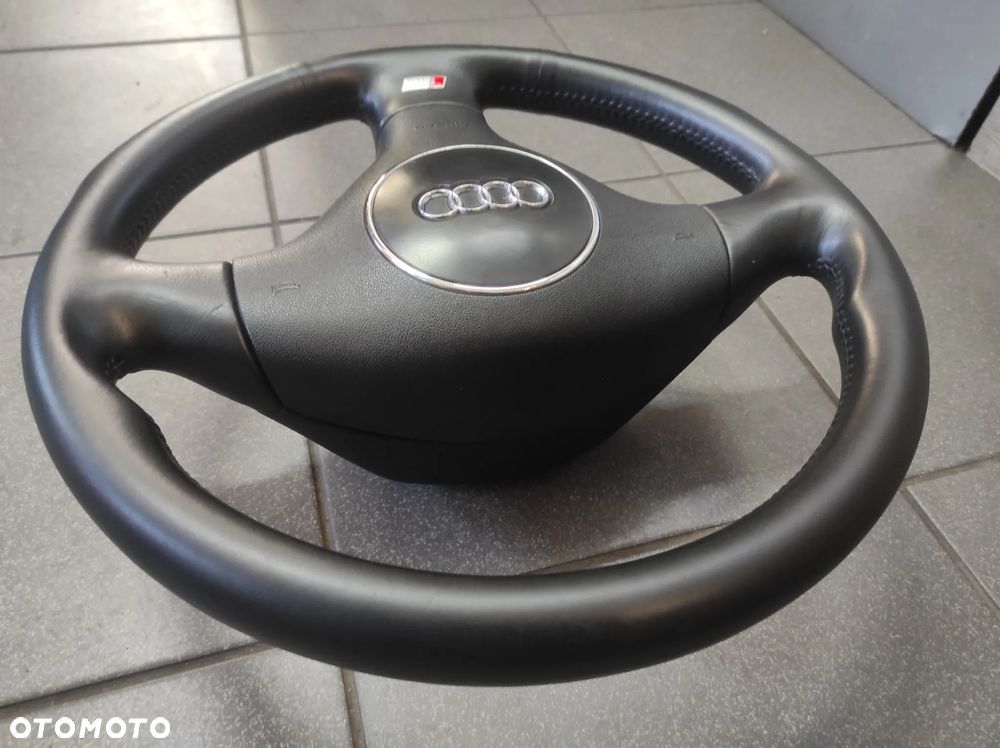 KIEROWNICA 3 RAMIENNA SKÓRZANA SKÓRA S LINE  AUDI S3 8L 8P S4 B5 B6 S6 C5 S8 D2 WYSYŁKA !!!!! - 5