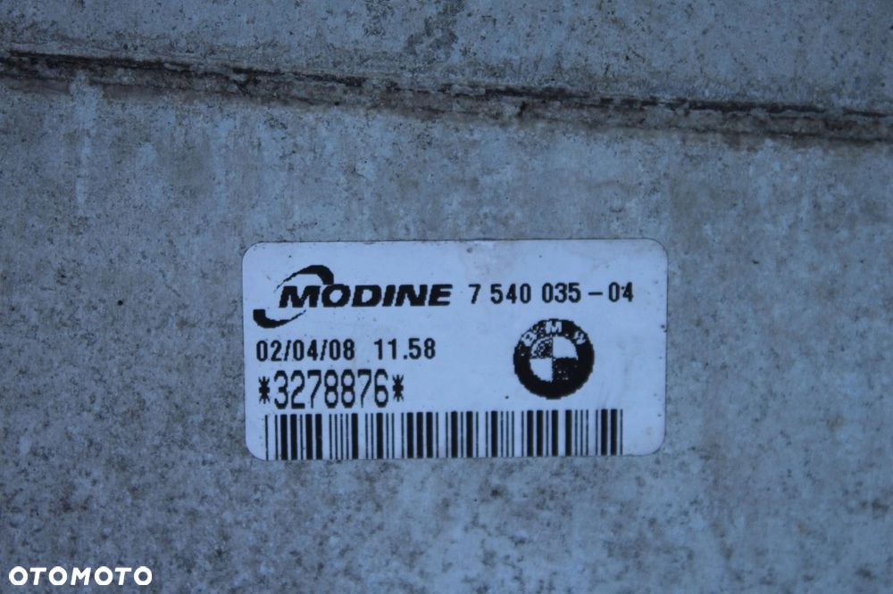Intercooler BMW e90 e91 e92 e93 N54B30 335i 7540035 n54 3.0 306KM - 4