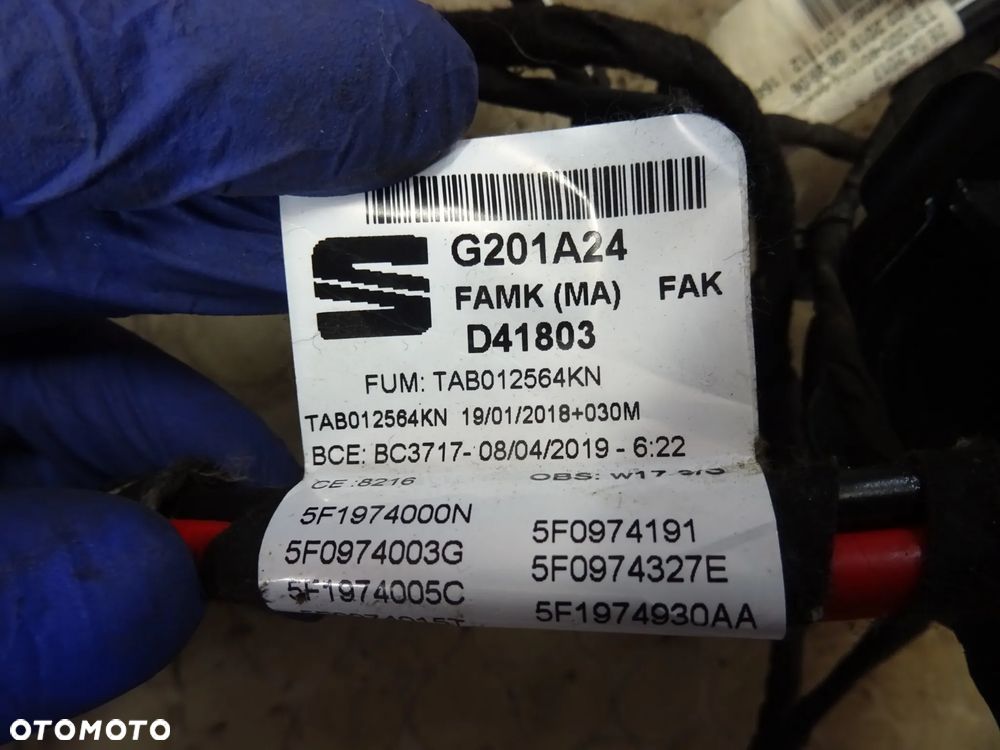 wiazka instalacja komory silnika 2.0 TSI DKZ Seat Leon III LIFT czesci - 2