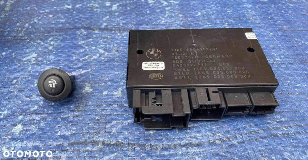 BMW X5 F15 HAK HOLOWNICZY SKŁADANY MODUŁ PRZYCISK ORYGINAŁ 13 PIN - 9