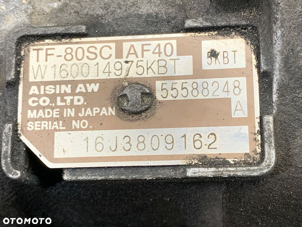 SKRZYNIA BIEGÓW  OPEL INSIGNIA A (G09) 2008 - 2017 2.0 CDTI (68) 118 kW [160 KM] olej napędowy - 8