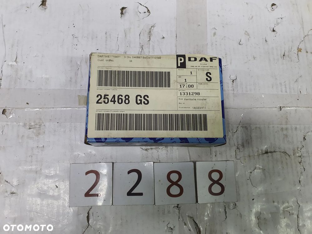 Kratka wentylacyjna, klapa nawiewu DAF 1331298 - 7