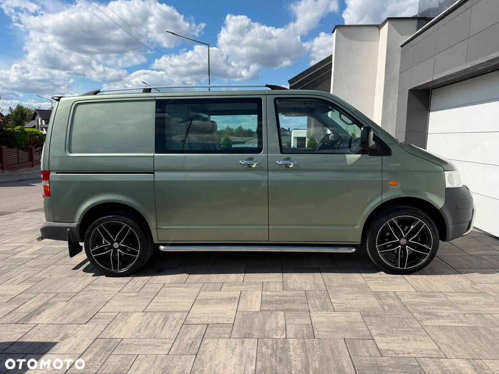 Volkswagen TRANSPORTER T5 1.9TDI Klima Elektryka Duża Navi Rury Brygadówka Dubel Kabina Klapa Hak - 5